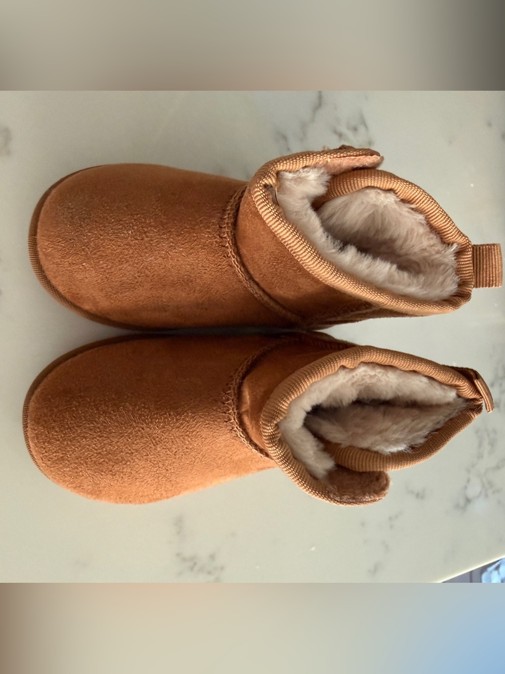 Toddler fur boots